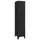 Förvaringsskåp svart 38x45x180 cm stål