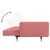 Produktbild 7 för Bäddsoffa 2-sits med fotpall rosa sammet