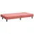 Produktbild 7 för Bäddsoffa 2-sits med fotpall rosa sammet 