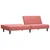 Produktbild 8 för Bäddsoffa 2-sits med fotpall rosa sammet 