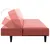 Produktbild 9 för Bäddsoffa 2-sits med fotpall rosa sammet 