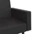 Produktbild 11 för Bäddsoffa 2-sits med fotpall svart konstläder 