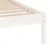 Produktbild 6 för Sängram vit massivt trä 90x190 cm