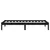 Produktbild 5 för Sängram svart massiv furu 100x200 cm