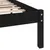 Produktbild 6 för Sängram svart massiv furu 120x200 cm