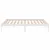 Produktbild 5 för Sängram vit massiv furu 200x200 cm 