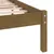 Produktbild 6 för Sängram honungsbrun massiv furu 200x200 cm