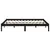 Produktbild 5 för Sängram svart massiv furu 200x200 cm 