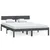 Produktbild 2 för Sängram vit massiv furu 135x190 cm UK dubbel