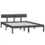 Produktbild 3 för Sängram vit massiv furu 135x190 cm UK dubbel