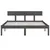 Produktbild 4 för Sängram vit massiv furu 135x190 cm UK dubbel