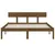 Produktbild 4 för Sängram honungsbrun massiv furu 135x190 cm UK dubbel