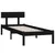 Produktbild 3 för Sängram svart massiv furu 100x200 cm