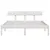 Produktbild 4 för Sängram vit massiv furu 160x200 cm