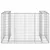 Produktbild 3 för Gabionmur för soptunnor galvaniserat stål 180x100x110 cm