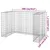 Produktbild 7 för Gabionmur för soptunnor galvaniserat stål 180x100x110 cm