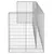 Produktbild 4 för Gabionmur för soptunnor galvaniserat stål 325x100x110 cm
