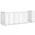 Produktbild 5 för Gabionmur för soptunnor galvaniserat stål 325x100x110 cm