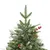 Produktbild 7 för Belyst julgran med kottar grön 120 cm PVC&PE