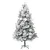 Produktbild 4 för Belyst plastgran med snö och kottar 195 cm PVC&PE