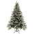 Produktbild 2 för Belyst julgran med kottar grön&vit 150 cm PVC&PE