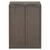 Produktbild 3 för Soptunna med 2 dörrar brun 65x45x88 cm PP