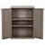Produktbild 4 för Förvaringsskåp för trädgården brun 65x45x88 cm PP trälook
