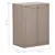 Produktbild 7 för Förvaringsskåp för trädgården brun 65x45x88 cm PP trälook