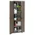 Produktbild 3 för Förvaringsskåp för trädgården brun 65x45x172 cm PP trälook