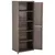Produktbild 5 för Förvaringsskåp för trädgården brun 65x45x172 cm PP trälook
