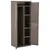 Produktbild 5 för Förvaringsskåp för trädgården brun 65x45x172 cm PP trälook
