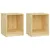 Produktbild 2 för Sängbord 2 st 35,5x33,5x41,5 cm massivt furu