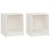 Produktbild 2 för Sängbord 2 st vit 35,5x33,5x41,5 cm massivt furu