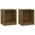 Produktbild 2 för Sängbord 2 st honungsbrun 35,5x33,5x41,5 cm massivt furu