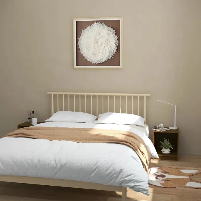 Sängbord 2 st honungsbrun 35,5x33,5x41,5 cm massivt furu