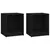 Produktbild 2 för Sängbord 2 st svart 35,5x33,5x41,5 cm massivt furu