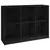 Produktbild 2 för Bokhylla svart 104x33x76 cm massiv furu 