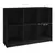 Produktbild 8 för Bokhylla svart 104x33x76 cm massiv furu 