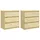 Sängbord 2 st 60x36x64 cm massiv furu 