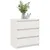 Produktbild 4 för Sängbord 2 st vit 60x36x64 cm massiv furu 