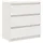 Sängbord 2 st vit 60x36x64 cm massiv furu 