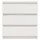 Sängbord 2 st vit 60x36x64 cm massiv furu 