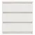 Produktbild 6 för Sängbord 2 st vit 60x36x64 cm massiv furu 