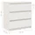 Sängbord 2 st vit 60x36x64 cm massiv furu 