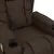 Produktbild 7 för Massagefåtölj med uppresningshjälp mörkbrun tyg