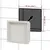 Produktbild 4 för Infälld duschhylla niche matt vit 41x36x10 cm
