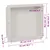 Produktbild 8 för Infälld duschhylla niche matt vit 41x36x10 cm