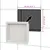 Produktbild 7 för Infälld duschhylla niche matt vit 41x51x10 cm
