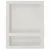 Produktbild 2 för Infälld duschhylla niche 2 hyllor matt vit 41x51x10 cm
