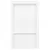 Produktbild 2 för Infälld duschhylla niche 2 hyllor matt vit 41x69x9 cm